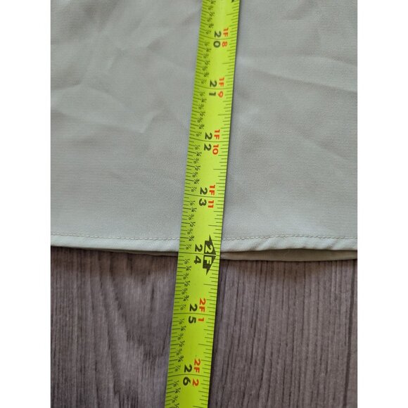 Vtg Essentials By Milano 2X Womens Light Green Sleeveless Blouse Top - Picture 7 of 7